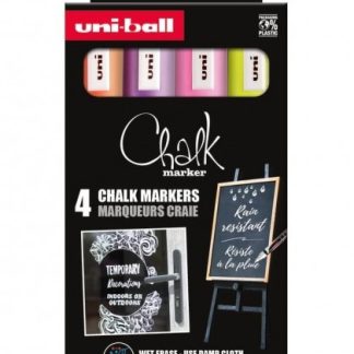 Set 4 markere cu creta lichida - Chalk - Multicolor