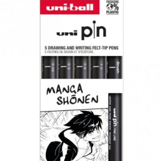 Set 4 linere si 1 marker - Uni Pin - Manga Shonen