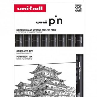 Set 7 linere si 1 marker - Uni Pin - Clasic