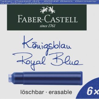 Set 6 patroane - Faber-Castell, mici, albastru