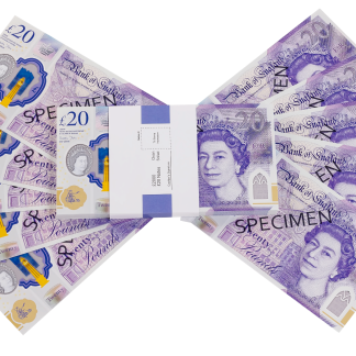 Bancnote 20 Lire Sterline - Replica pentru video, jocuri, tiktok