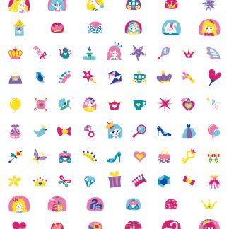 Stickere pentru unghii - Printesa