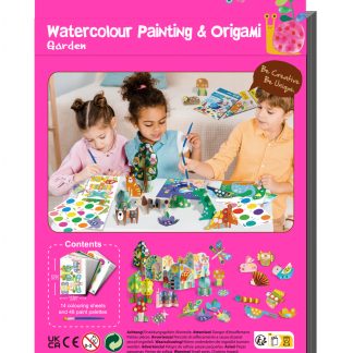 Set creativ 2 in 1 - Pictura si Origami - Gradina
