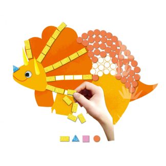 Set creativ - Mozaic - Prima mea carte de povesti - Dinozauri