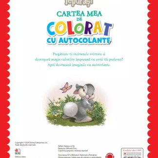 Disney Iepurasi - Cartea mea de colorat cu autocolante. Lipeste si coloreaza!