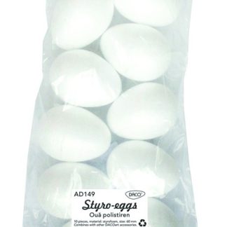 Accesorii craft - Oua polistiren 6cm