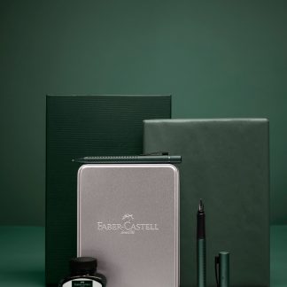 Set cadou stilou + pix + cerneala + convertor - Grip 2011 - Verde inchis