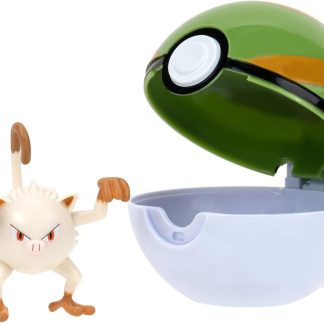 Set 2 figurine - Pokemon Clip 'n' Go: Mankey & Nest Ball