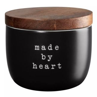 Bol cu capac de lemn - Made by heart