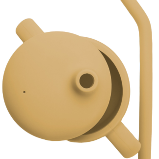 Cana din silicon cu pai si capac - Honey