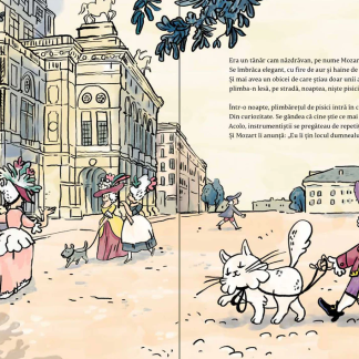 Mozart, dirijorul orchestrei Miau-Miau