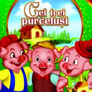 Cei trei purcelusi. Carte de colorat cu povesti si abtibilduri