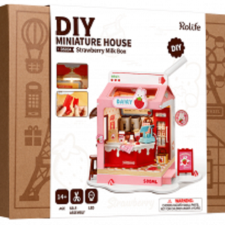 Puzzle 3D 73 piese - Minicasuta - Lapte cu Capsuni