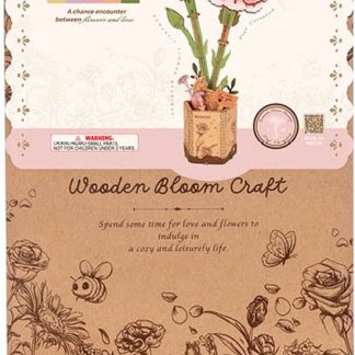 Puzzle 3D 124 piese - Garoafa Roz