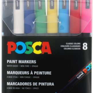 Set 8 markere - Fin - Uni - Multicolor