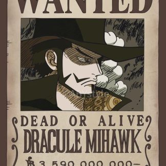 Poster - One Piece - Wanted Dracule Mihawk