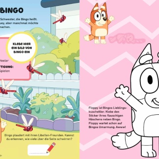 Hallo Bluey! - Ein lustiges Ratsel- und Stickerbuch