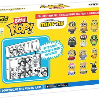 Set 4 figurine - Pop! Minions: Eye Matie, Cro-Minion, Au Naturel, & Mystery Chase Figure