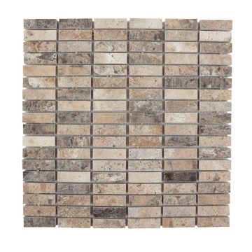 Mozaic Travertin Silver Polisat, 1.5 x 4.8 cm