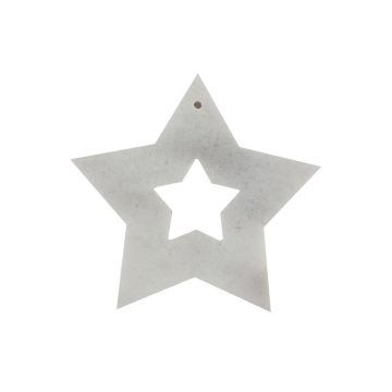 Decor Craciun - Snowflake Marmura Thassos SET (6  buc)