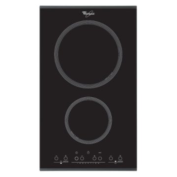 Plita cu inductie Whirlpool Fusion Domino ACM 712 IX, 2 zone, touch, negru