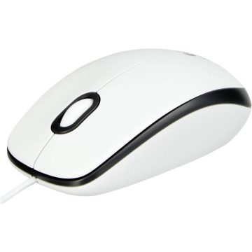 Mouse USB wired Logitech M100, Alb