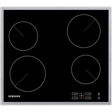 Plita incorporabila Samsung C61R2AAST, 4 zone gatire, vitroceramica
