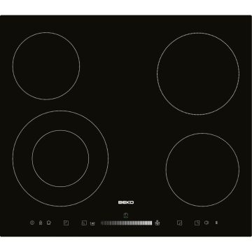 Plita incorporabila Beko HIC 64502T, Vitroceramica 4 zone de gatit