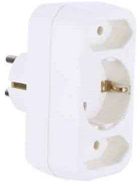 Multiplug Bachmann 920270, 1 Schuko + 2 Euro