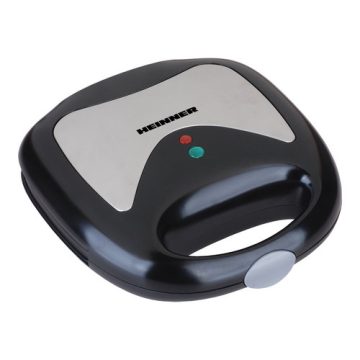 Sandwich-maker Heinner Delice 300, 750 W, Negru/Inox
