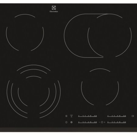 Plita incorporabila Electrolux EHF6547FOK, 4 Arzatoare, Vitroceramica, Negru