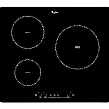Plita incorporabila cu inductie Whirlpool ACM 800/NE, 3 zone de gatit