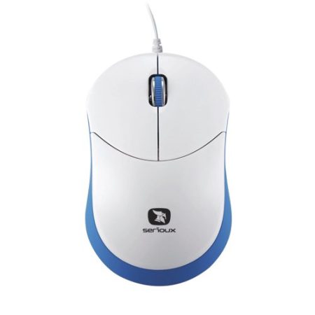 Mouse USB wired Serioux Rainbow 680 Albastru