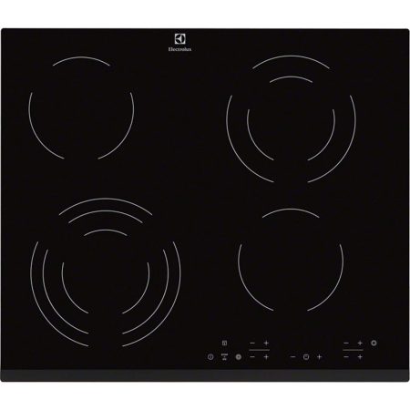 Plita incorporabila Electrolux EHF6343FOK, Vitroceramic, 4 Zone, Neagra