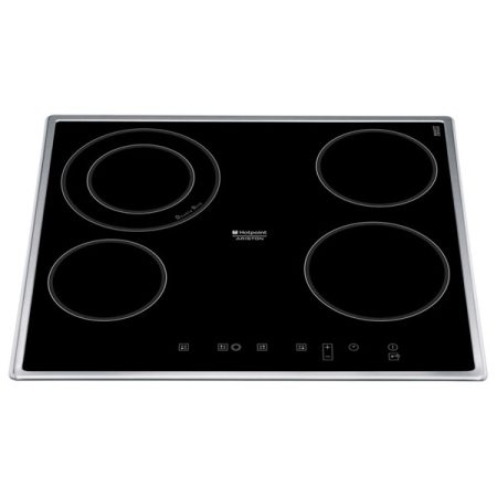 Plita incorporabila Hotpoint KRC641DB, Vitroceramica, 4 Zone, Touch Control, Negru