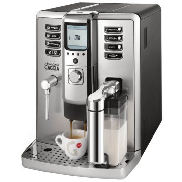 Espressor Gaggia Academia, Putere 1500 W, Capacitate rezervor 1.6 l, Presiune 15 bar, Tava de picurare detasabila, Argintiu/Negru