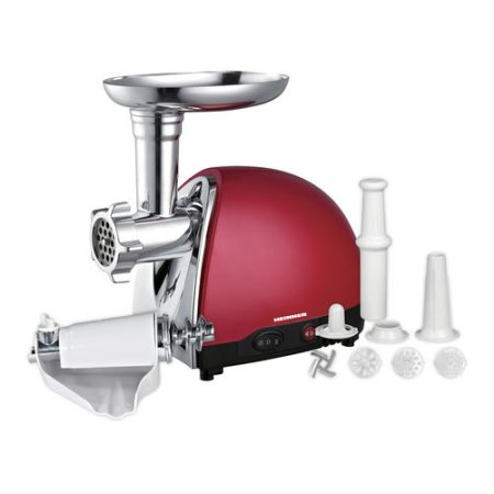 Masina de tocat carne Heinner MG1500TA-red, 1500W, 1.2 kg/min, Cutit inox