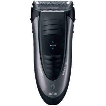 Aparat de ras Braun 190, Acumulator, Cap barbierit cu o lama, Trimmer, negru