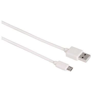 Cablu de date universal microUSB HAMA 115916, Alb