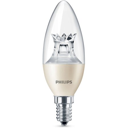 Bec LED lumanare Philips WarmGlow, 4W, Soclu E14
