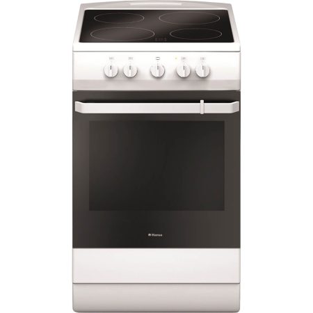 Aragaz electric Hansa FCCW53009, Vitroceramica, Grill, Clasa A