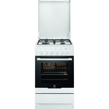 Aragaz mixt Electrolux EKK52550OW, Cuptor electric, Grill, 4 arzatoare