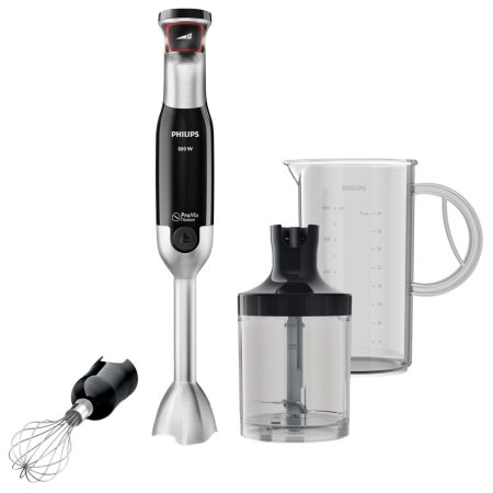 Mixer vertical Philips HR1672/90, 800 W, 1.2 l, 15 viteze, Negru