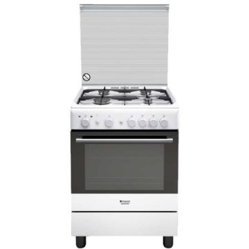 Aragaz pe Gaz Hotpoint H6GG1F (W) IT, 4 arzatoare