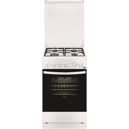 Aragaz pe Gaz Zanussi ZCG512G1WA, Rotisor, Grill, 4 arzatoare