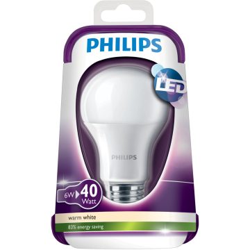Bec LED Philips, 6W, Soclu E27