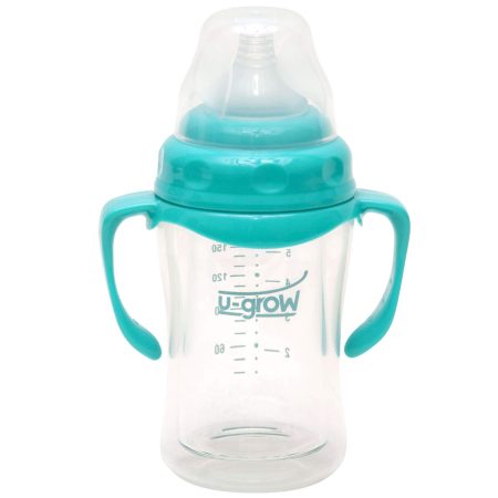 Biberon cu gat larg U-Grow A-1055, Sticla, 120 ml