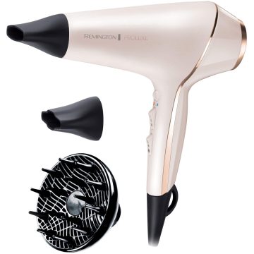 Uscator de par Remington PROluxe AC9140, 2400 W, 3 trepte temperatura, Alb