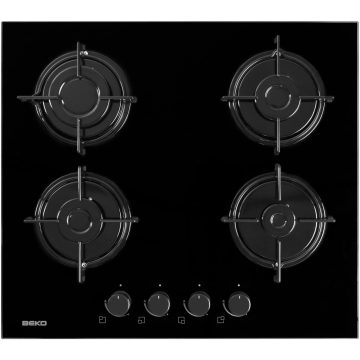 Plita incorporabila Beko HISG64220S, Gaz, 4 arzatoare
