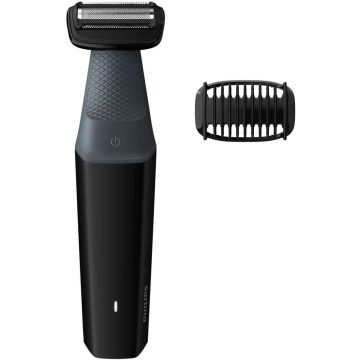 Aparat de tuns corporal Philips BG3010/15, Acumulator, 3 mm, Umed/uscat, Negru